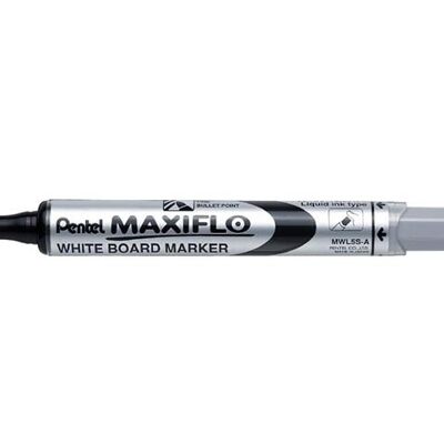 Pentel Maxiflo Whiteboardmarker Dun MWL5S Zwart