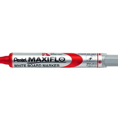 Pentel Maxiflo Whiteboardmarker Dun MWL5S Rood