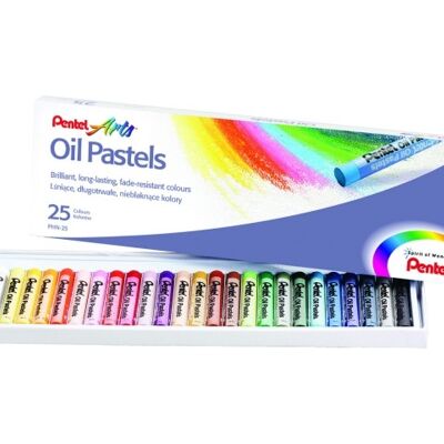 Pentel Oliepastels PHN-25 Kleuren