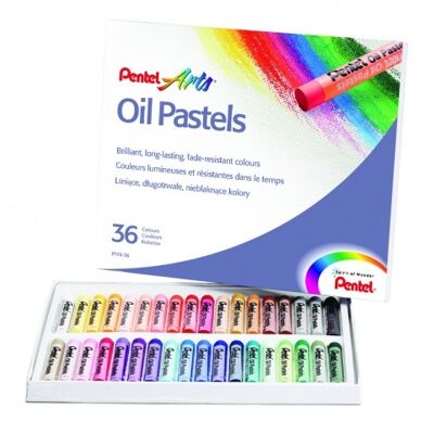 Pentel Oliepastels PHN-36 Kleuren
