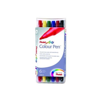Pentel Color Pen S360 6 Kleuren