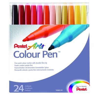 Pentel Color Pen S360 24 Kleuren
