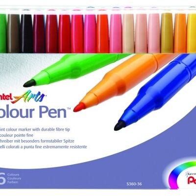 Pentel Color Pen S360 36 Kleuren