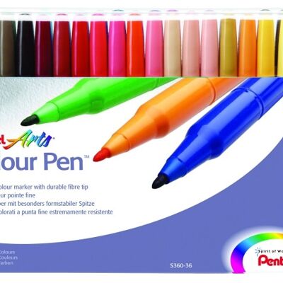 Pentel Color Pen S360 36 Kleuren