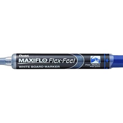 Pentel Flex-Feel MWL5SBF Blauw Whiteboardmarker met flex tip