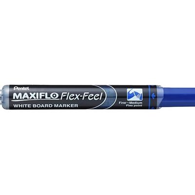 Pentel Flex-Feel MWL5SBF Blauw Whiteboardmarker met flex tip