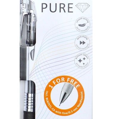 Pentel Energel Set Pure BL77TL-4 Zw-Bl-Or-Dbl