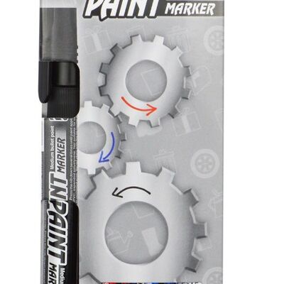 Pentel Paintmarker Set Standaard MMP20-4 Zw-Rd-Bl-Wit