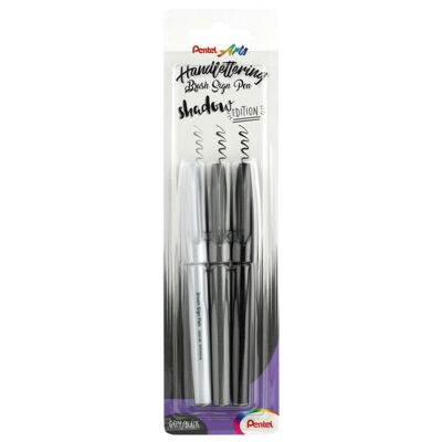 Pentel Sign Pen Brush Shadow Edition XSES15/3-ANN2