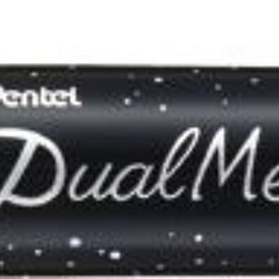 Pentel Dual Metallic Brush XGFH-DCX Blauw - Metallic Groen
