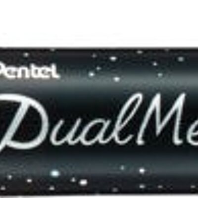 Pentel Dual Metallic Brush XGFH-DDX Groen - Metallic Blauw