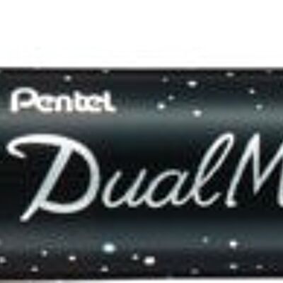 Pentel Dual Metallic Brush XGFH-DDX Groen - Metallic Blauw