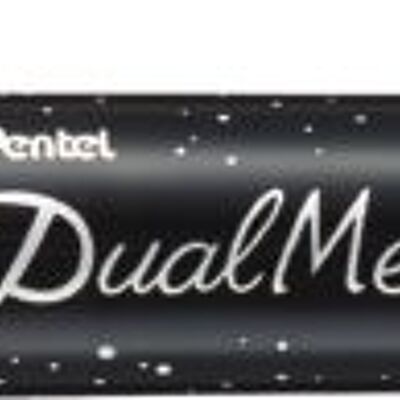 Pentel Dual Metallic Brush XGFH-DFX Oranje - Metallic Geel