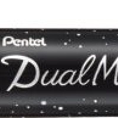 Pentel Dual Metallic Brush XGFH-DPX Roze - Metallic Roze