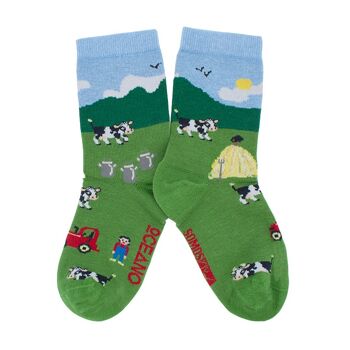 Chaussettes pour enfants vaches 2