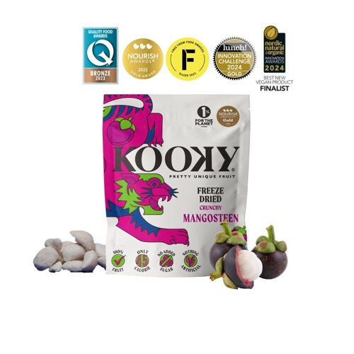 Freeze Dried Mangosteen | 12 Pack | Crunchy | All-Natural Low Calorie Snacks for Kids and Adults | No Added Sugar | Healthy Snacks | Dried Fruit