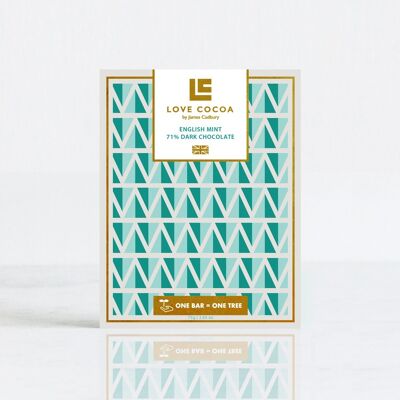 English Mint 71% Dark Chocolate Bar (Vegan)