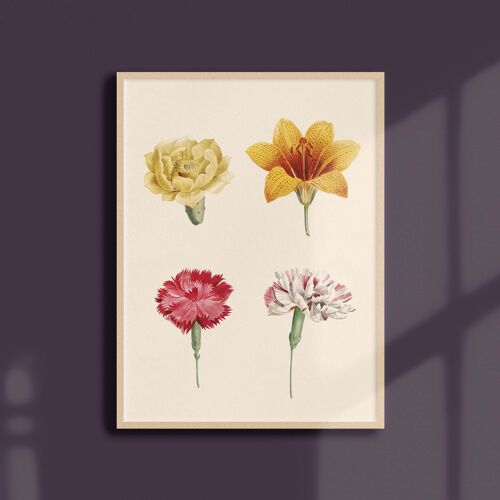 Affiche 21x30 - Composition de fleurs