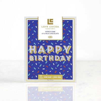 "HAPPY BIRTHDAY" Chocolate con Leche Panal 41%