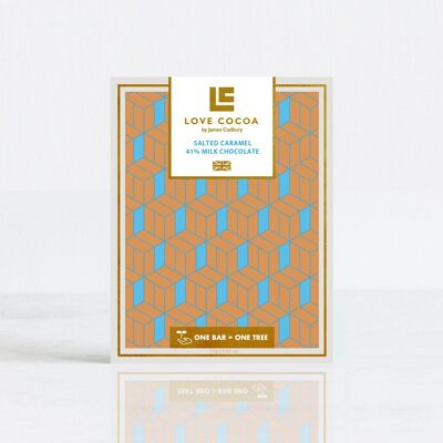 Salted Caramel 41% Milk Chocolate Bar