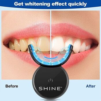 Kit de blanchiment des dents professionnel sans fil, SHINE + 3 x stylo de blanchiment des dents 6