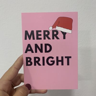 Merry and - postcard