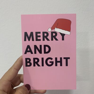 Merry and - postcard