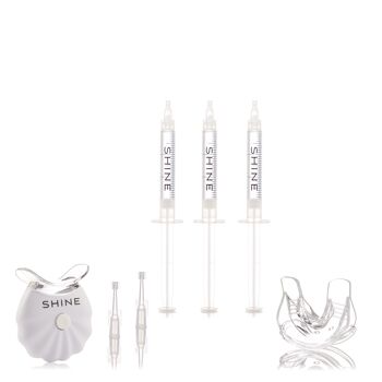 Kit LED de blanchiment des dents professionnel, SHINE + 3 x gels blanchissants 13