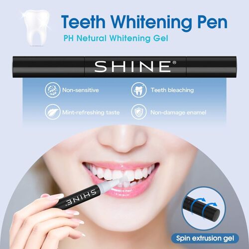 Set of 3 Pens for Professional Teeth Whitening, SHINE, 3 x 2ml