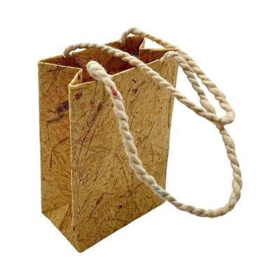 Vie Naturals Natural Brown Mulberry Paper Gift Bag, Pack of 10, 6x7.5cm