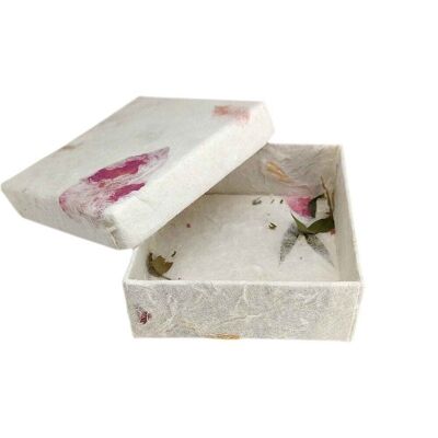 Caja de regalo de papel Mulberry de Vie Naturals, paquete de 10, 8x8x4cm