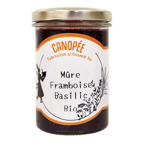 Canopée Confiture Mûre, framboise, basilic