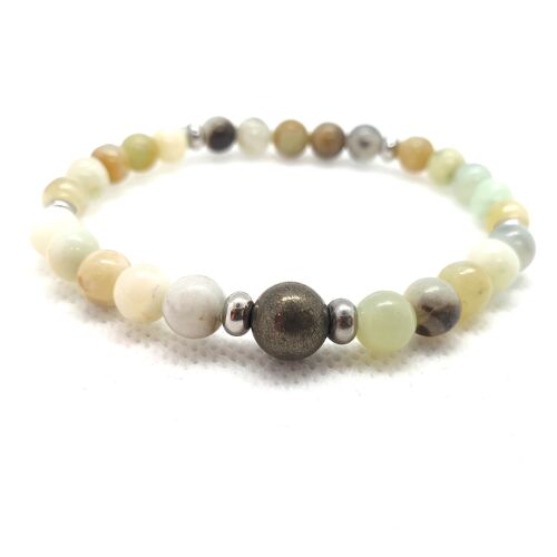 Bracelet en amazonite naturelle