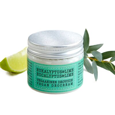 Vegan Deodorant Cream Eucalyptus & Lime 50ml