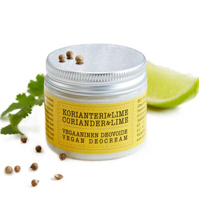 Vegan Deodorant Cream Coriander & Lime 50ml