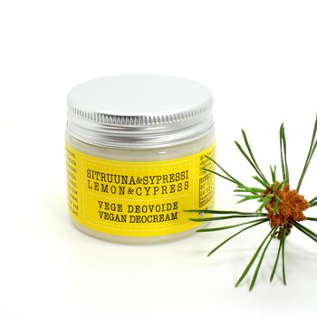 Déodorant Crème Vegan Citron & Cyprès 50 ml 1