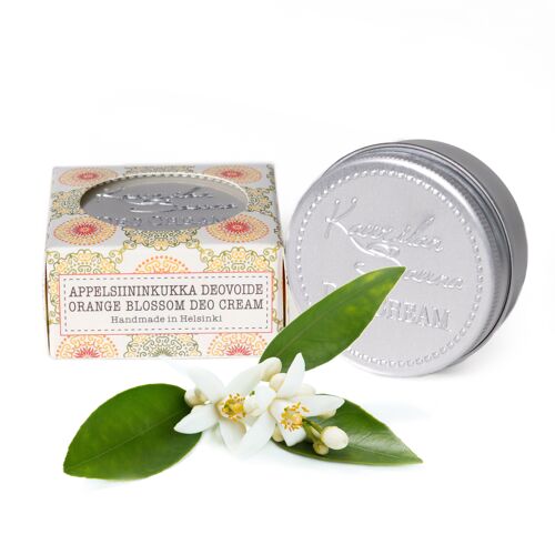 Vegan Deodorant Cream Travel Size Orange Blossom 35g
