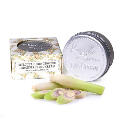 Vegan Deodorant Cream Travel Size Lemongrass 35g