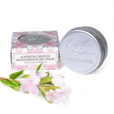 Crema Desodorante Vegana Tamaño Viaje Rododendro 35g