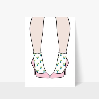Blueberry Socks | Print