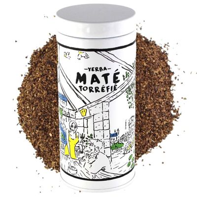 Organic Roasted Mate - 100g tin can