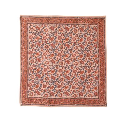 Foulard imprimé “fleurs indiennes” Lucette Pink