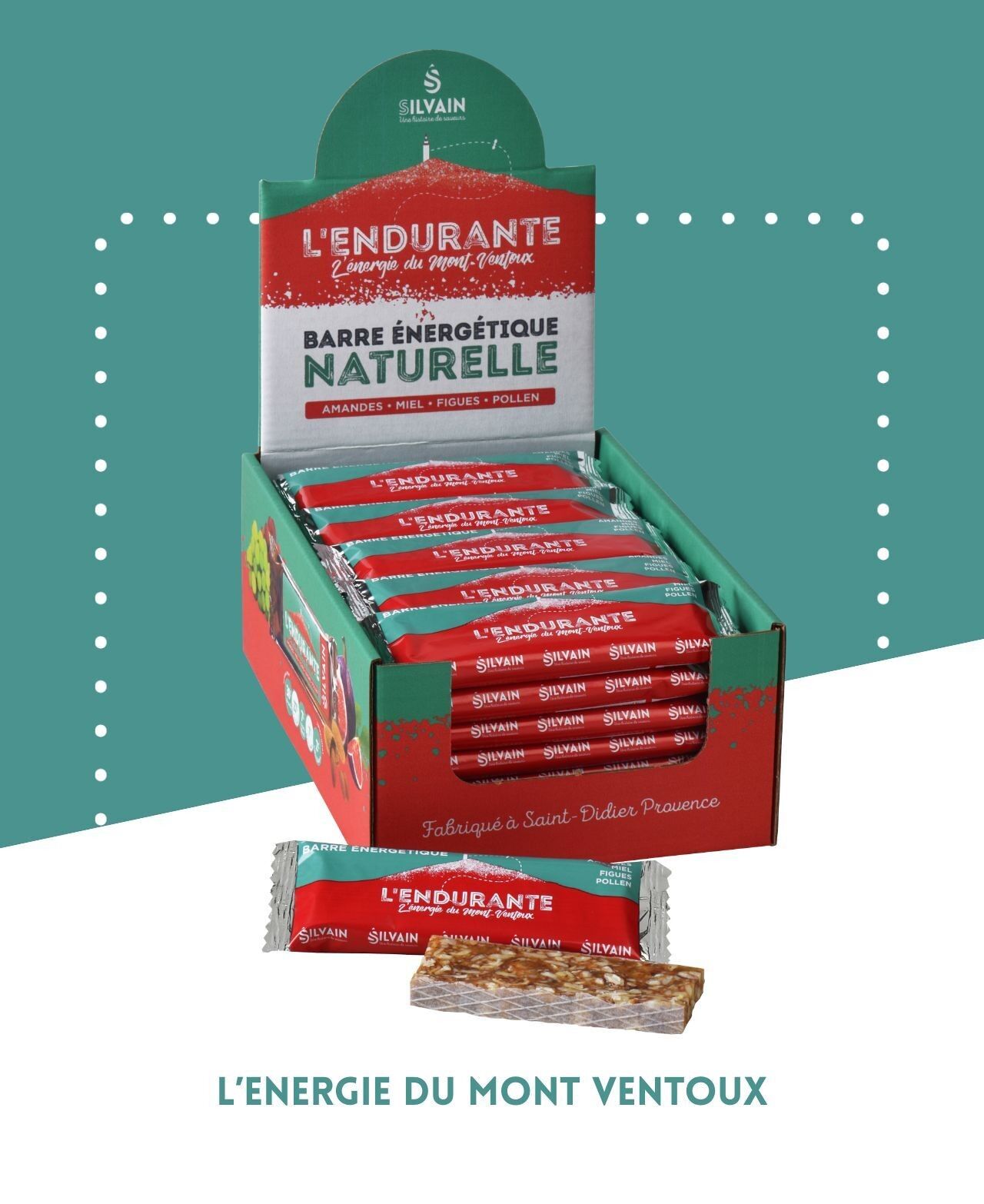 L'Endurante : Barre énergétique naturelle 30g