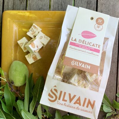 LA DELICATE SACHET 125g: TURRÓN BLANCO SUAVE DE PROVENCE