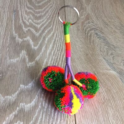 Wayuu Pom-pom Keyring Ocho