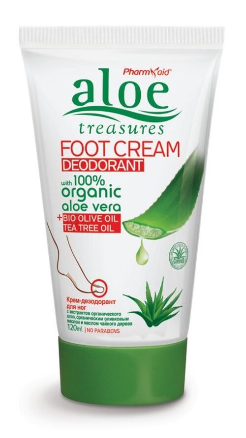 Voetcrème Deodorant 120ml (Aloë)