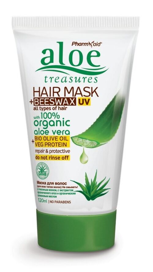 Hair Mask Beeswax UV 120ml (Aloe)