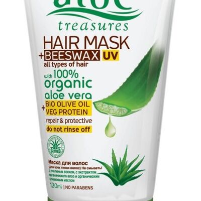 Masque Capillaire Cire d'Abeille UV 120ml (Aloe)