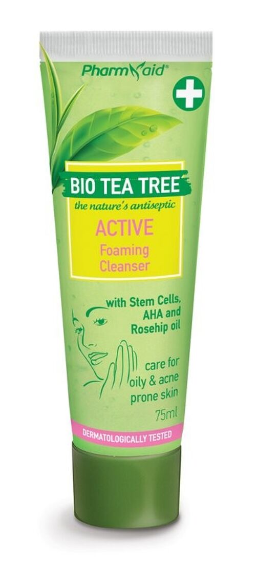 Active Foaming Cleanser Tea Tree 75ml (Pharmaid)