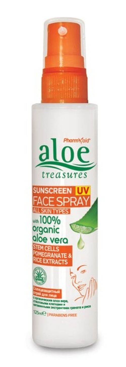 Face Spray Sunscreen UV 125ml (Aloe)